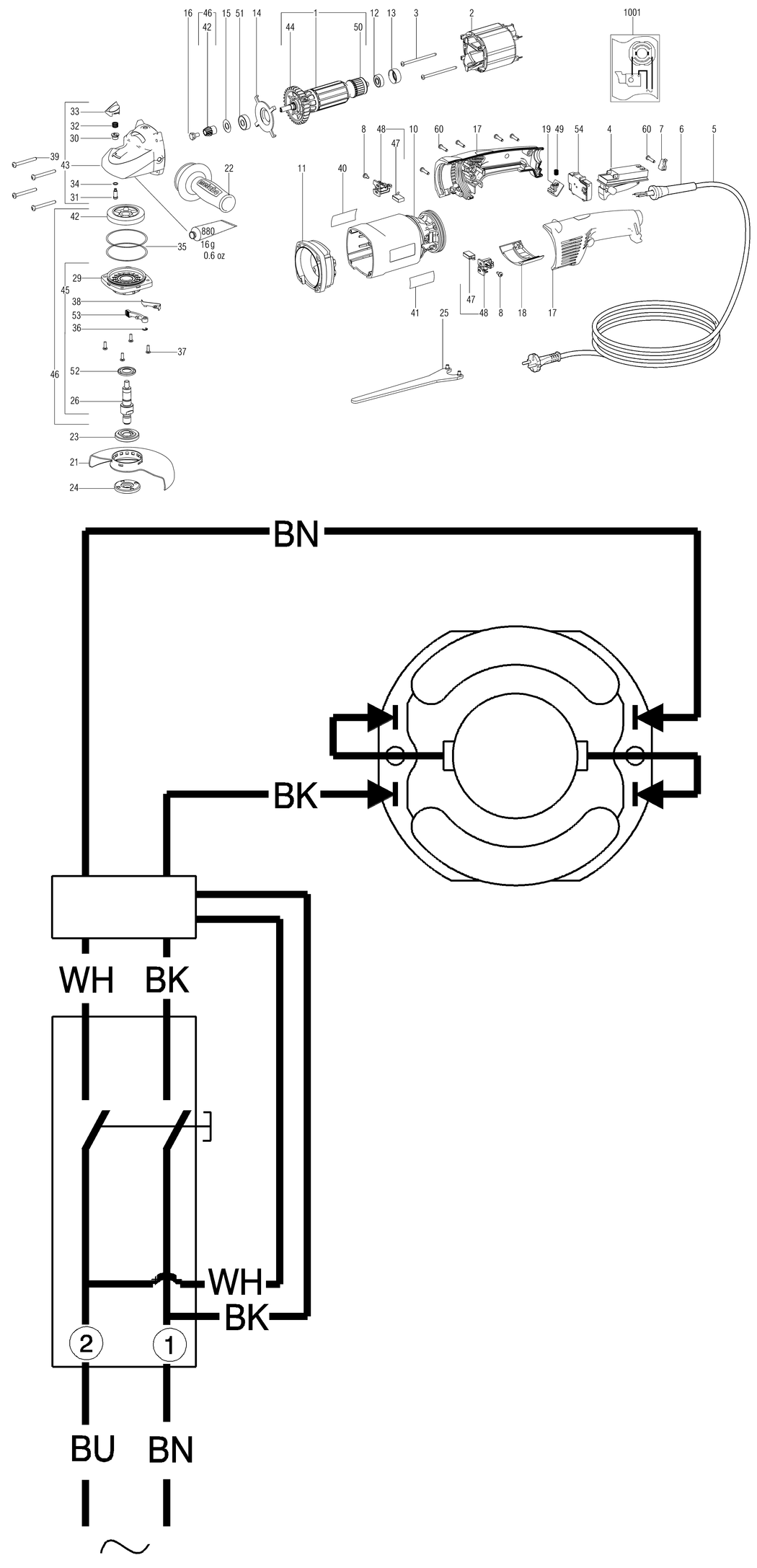 Metabo WX 17-150 / 00170000 / EU 230V Spare Parts
