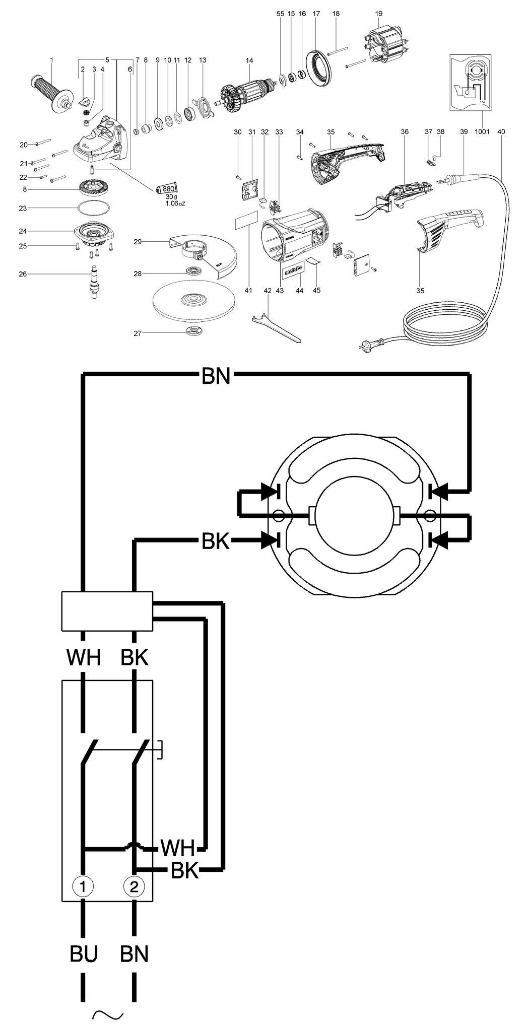 Metabo WX 2000 / 06419000 / EU 230V Spare Parts