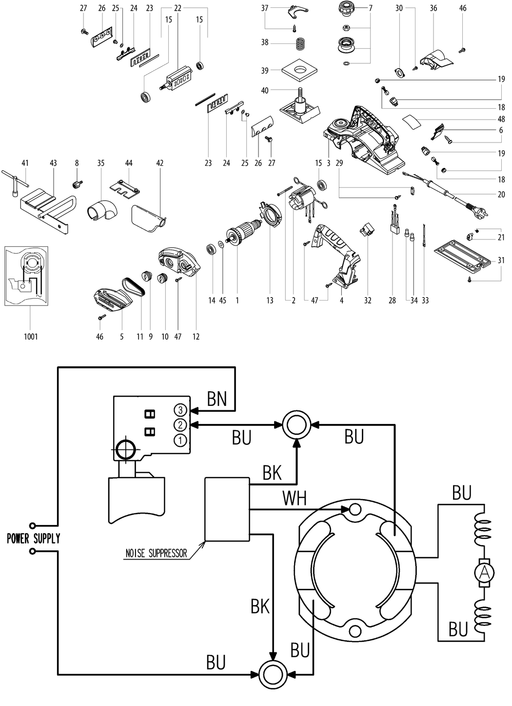 Metabo HO 26-82 / 02682180 / CH 230V Spare Parts