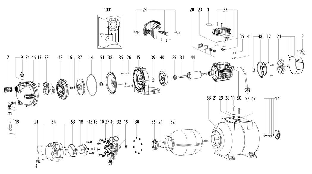 Metabo HWW 4000/25 G / 00971000 / EU 230V Spare Parts