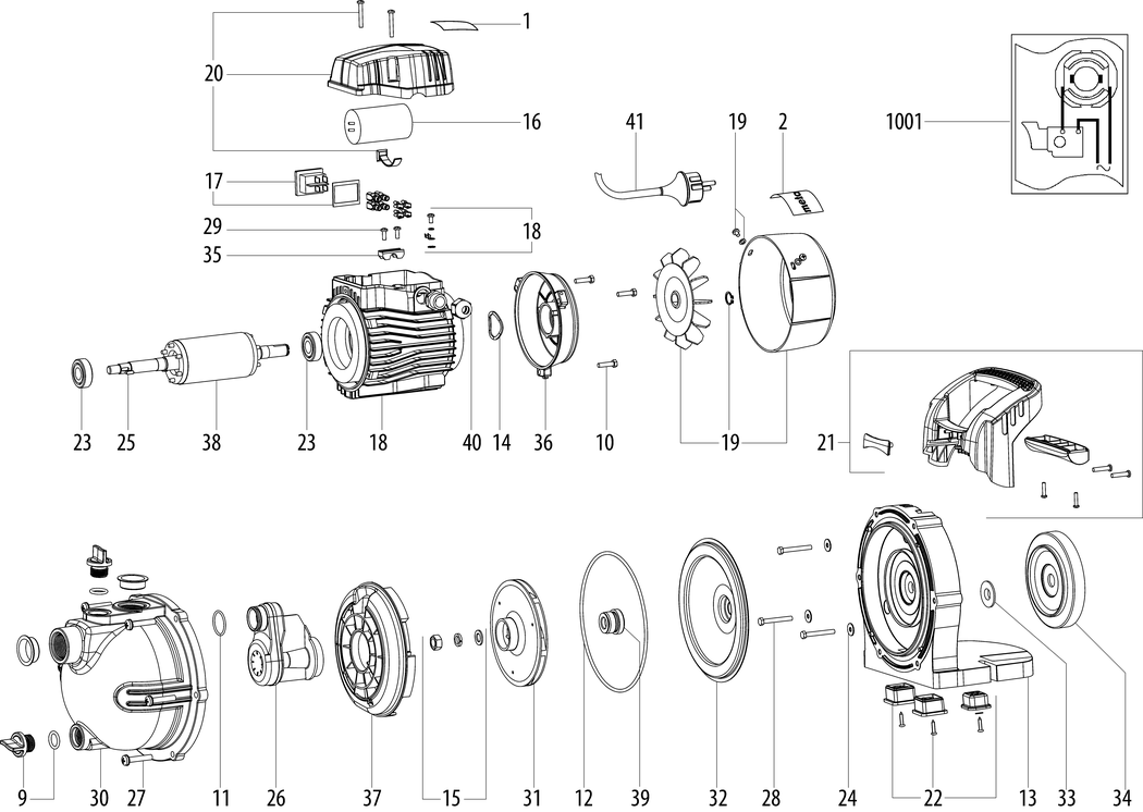 Metabo P 3300 G / 00963000 / EU 230V Spare Parts