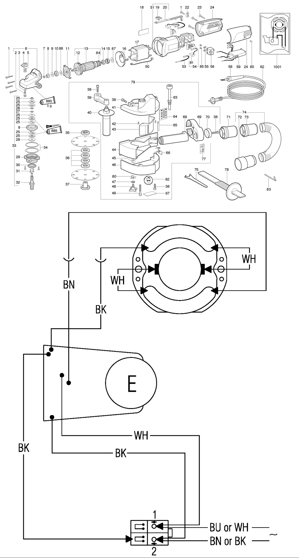 Metabo MFE 30 / 01119190 / AU 240V Spare Parts