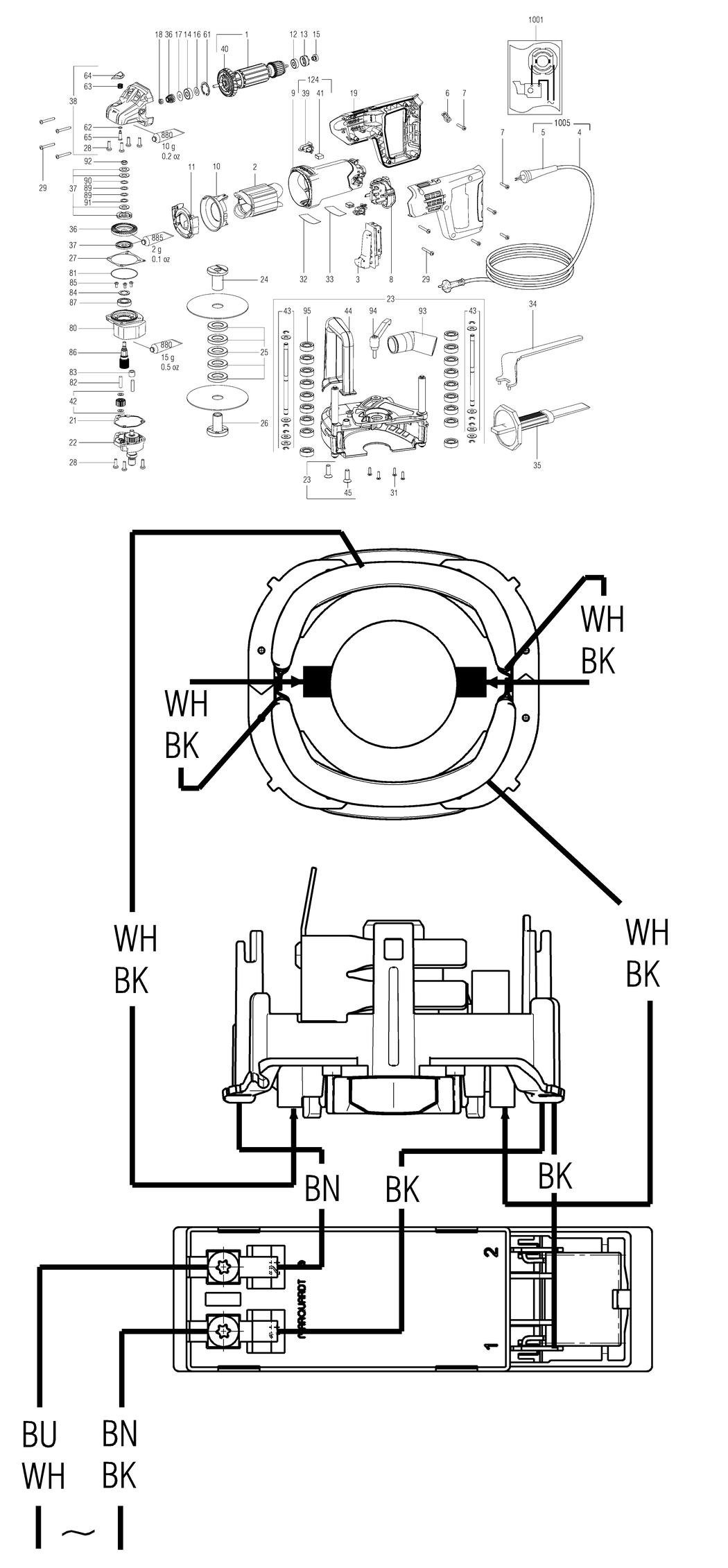 Metabo MFE 40 / 04040000 / EU 230V Spare Parts