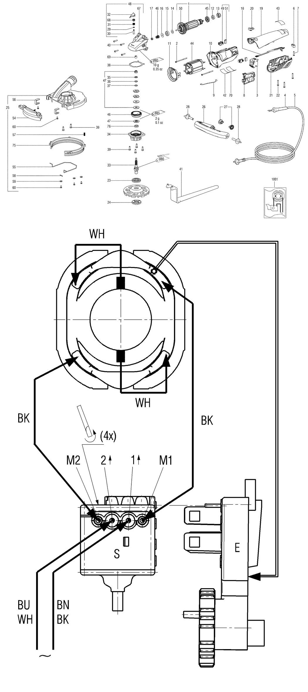 Metabo RS 14-125 / 03824000 / EU 230V Spare Parts