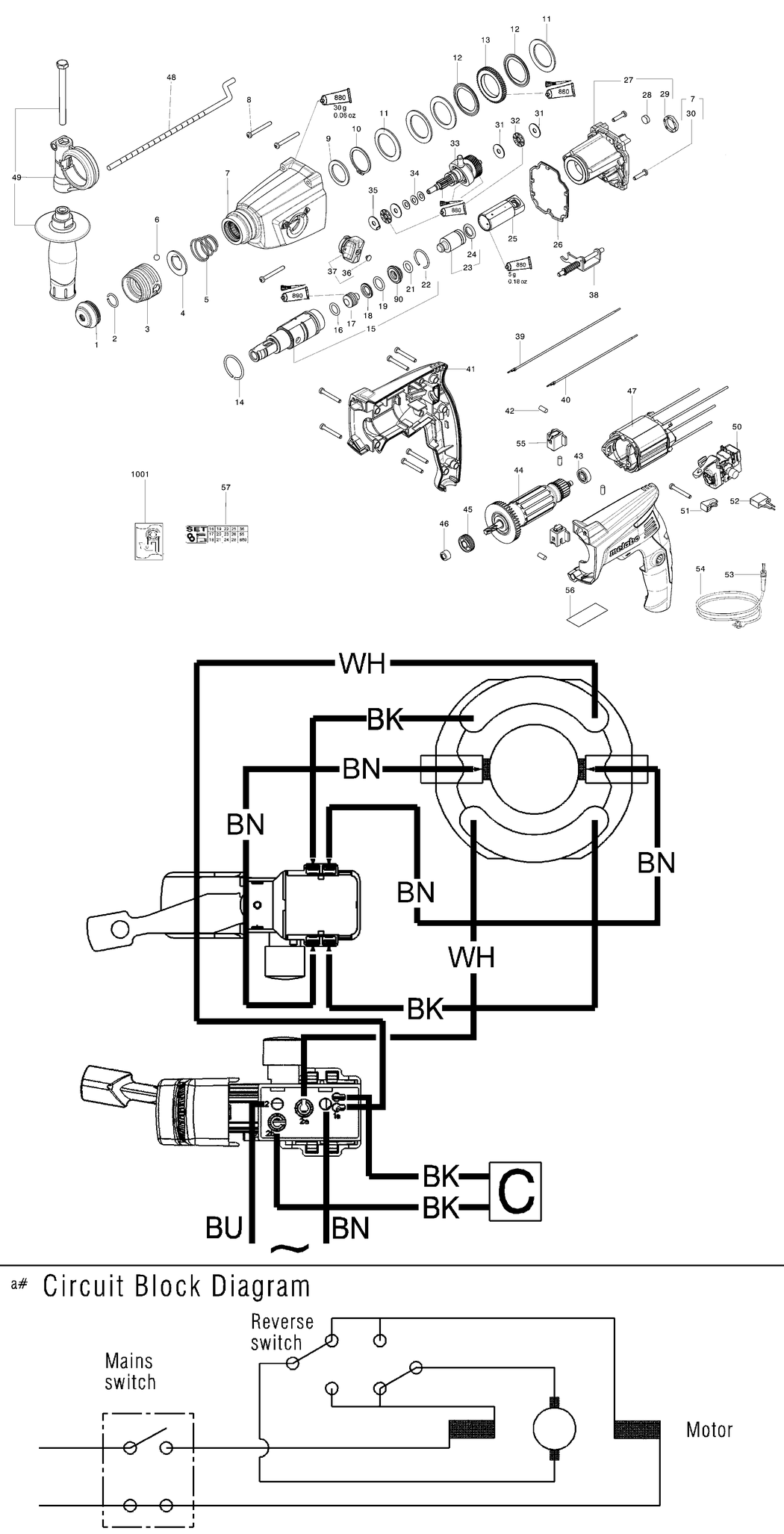 Metabo BHE 2444 IK / 21036000 / 99 Spare Parts