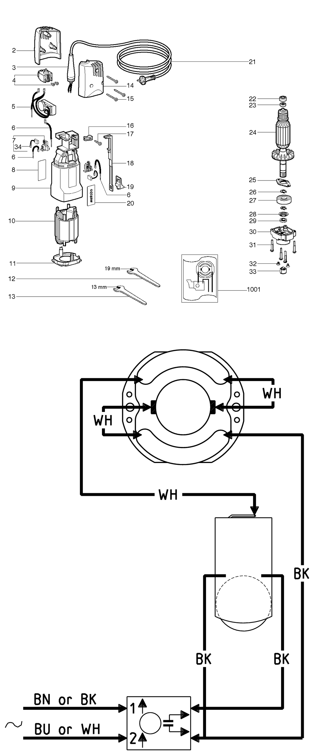 Metabo FME 737 / 00737000 / EU 230V Spare Parts