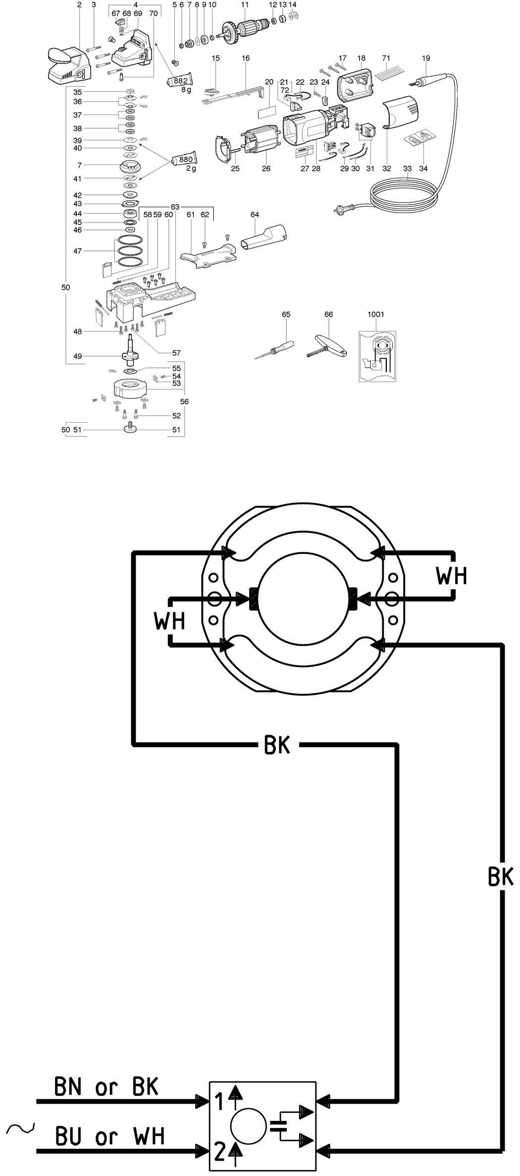 Metabo LF 724 S / 00724000 / EU 230V Spare Parts