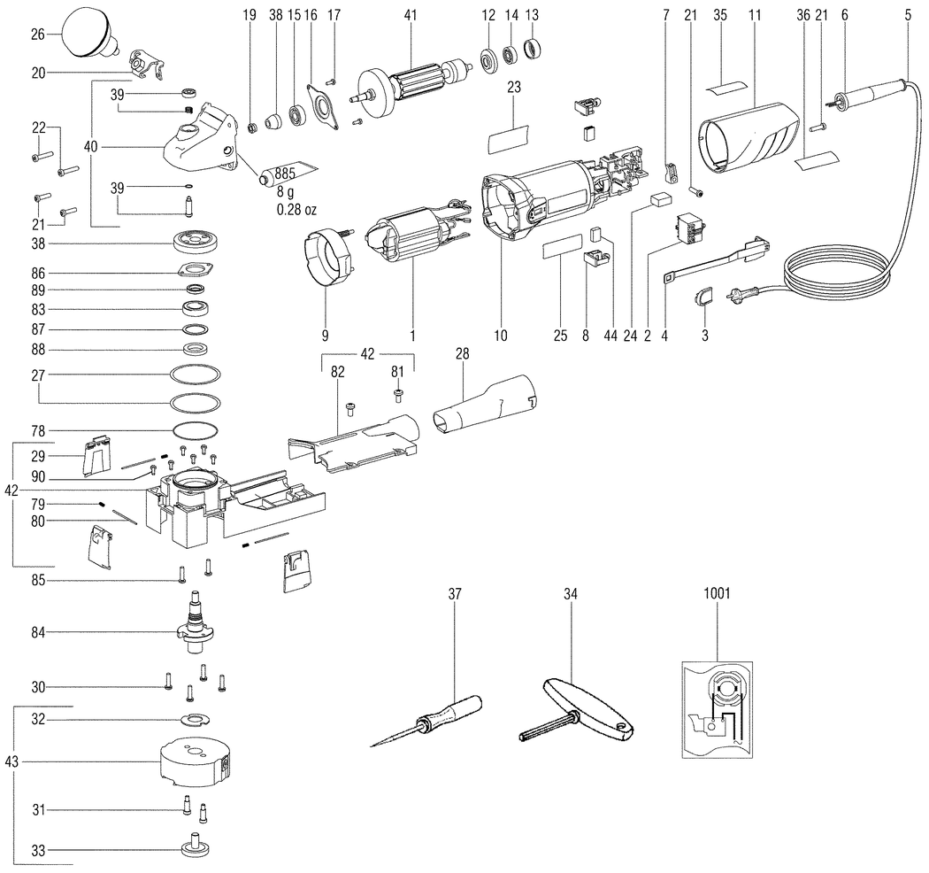 Metabo LF 724 S / 00724191 / AU 240V Spare Parts