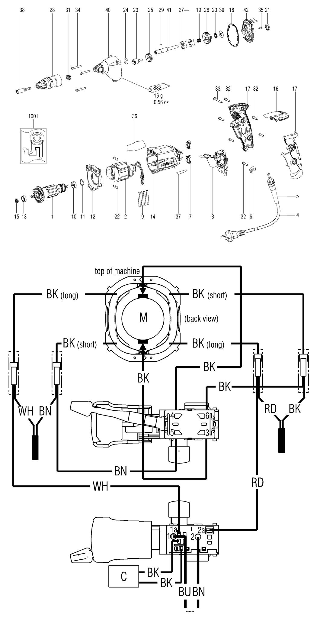 Metabo SE 2500 / 20044180 / CH 230V Spare Parts