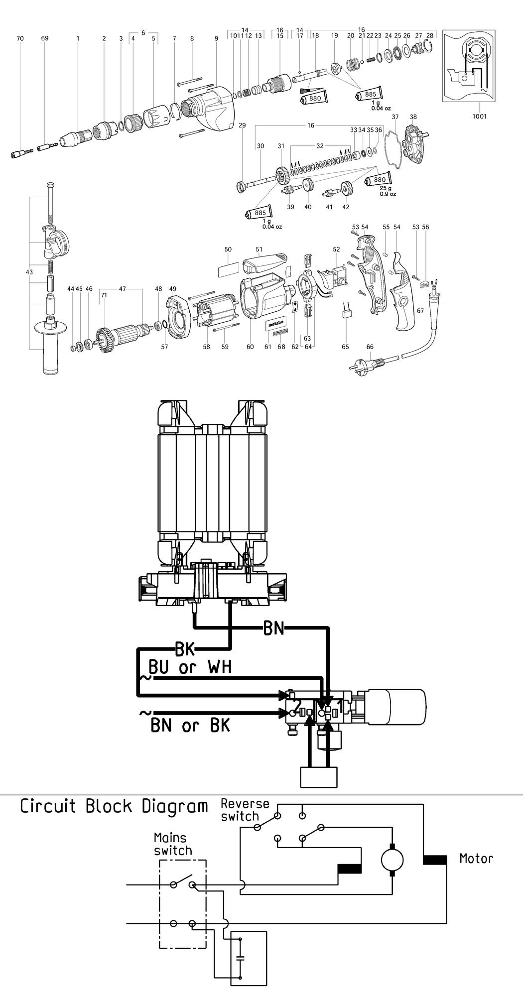 Metabo USE 8 / 20002000 / EU 230V Spare Parts