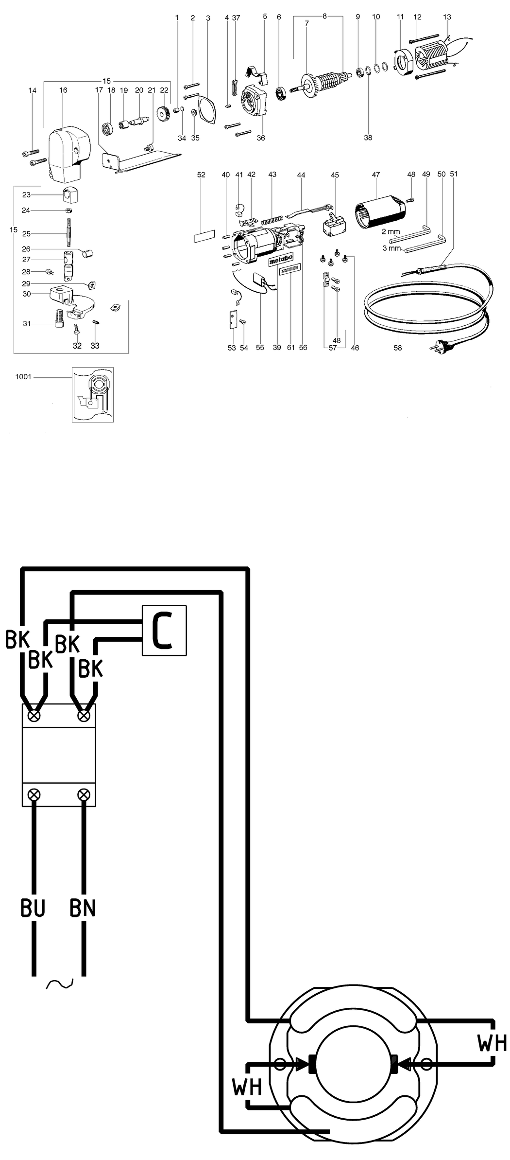 Metabo KU 6872 / 06872002 / EU 230V Spare Parts