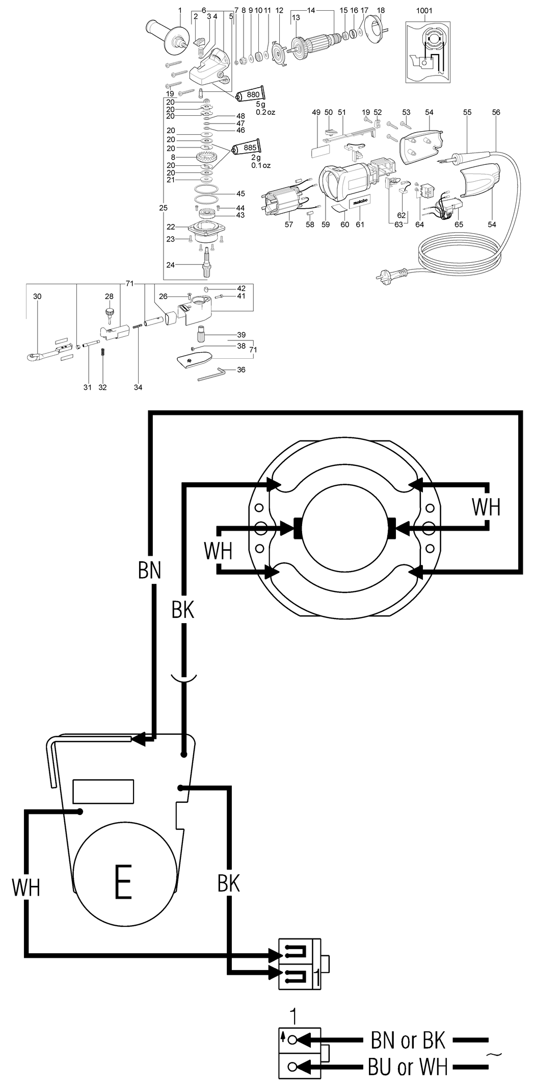 Metabo BFE 9-90 / 02134000 / EU 230V Spare Parts