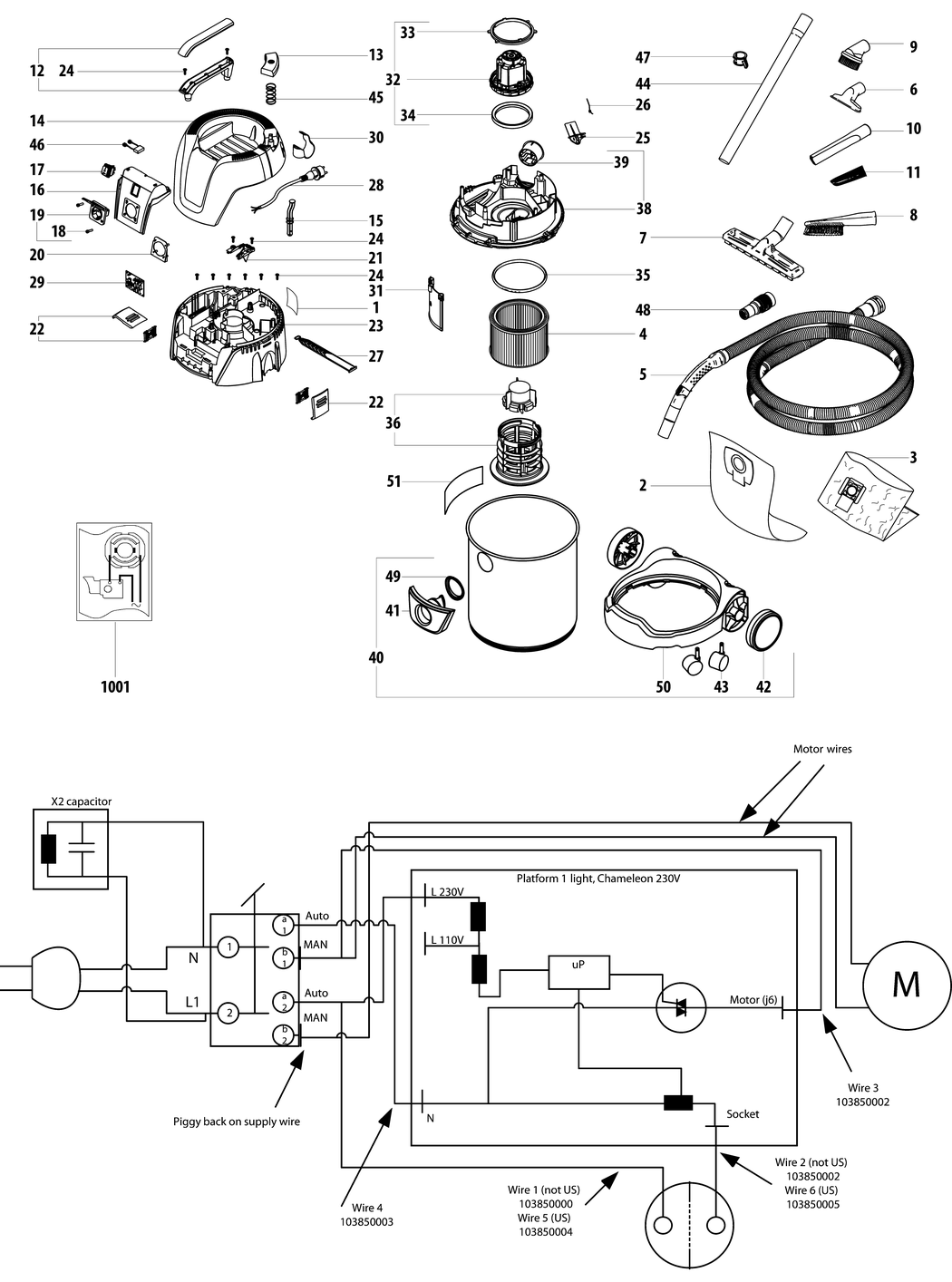 Metabo ASA 30 L PC Inox / 02015000 / EU 230V Spare Parts