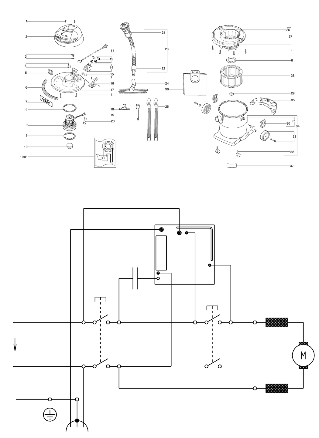 Metabo ASA 32 L / 02013000 / EU 230V Spare Parts