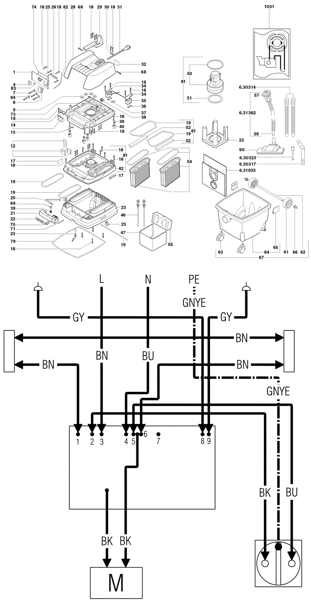 Metabo ASR 2025 / 02022001 / EU 230V Spare Parts