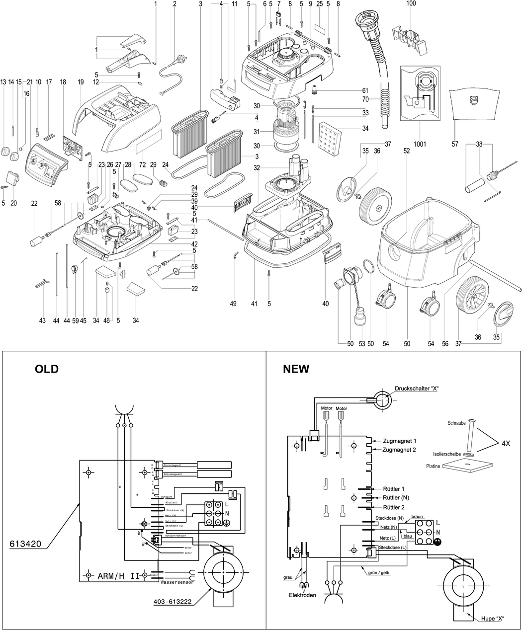 Metabo ASR 35 H ACP / 02059000 / EU 230V Spare Parts