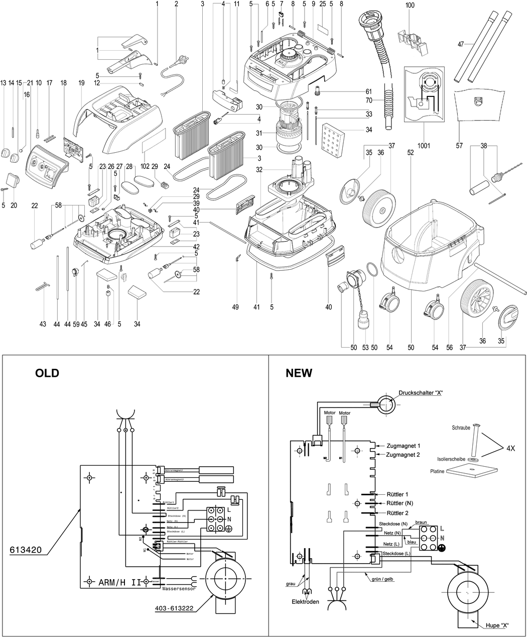 Metabo ASR 35 M ACP / 02058180 / CH 230V Spare Parts