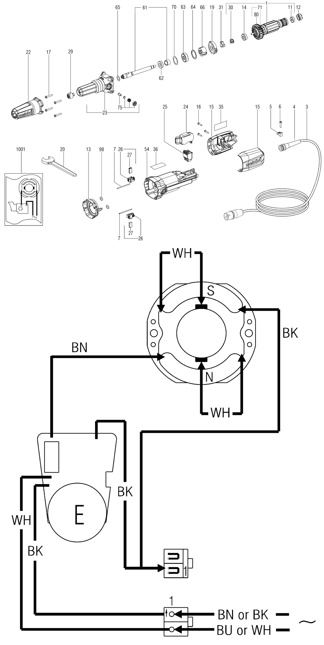 Metabo GE 710 Plus / 21021000 / 99 Spare Parts