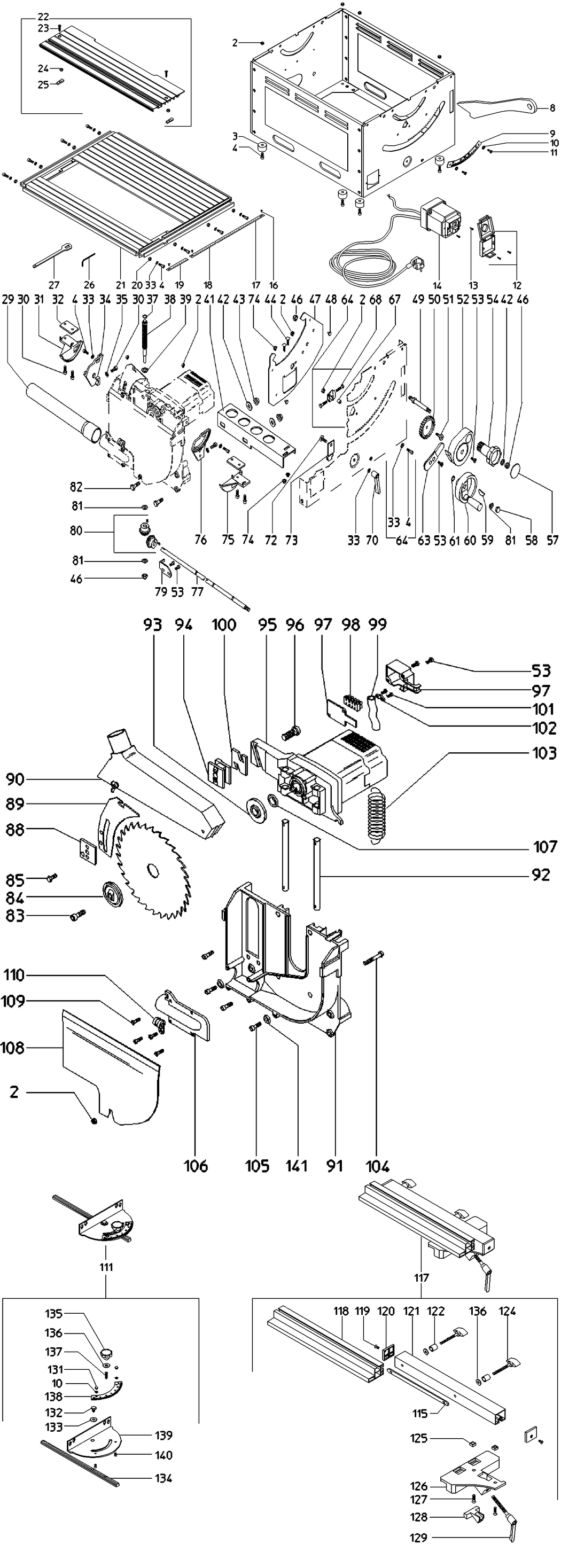 Metabo PK 200 / 0102001001 14 / EU 230V Spare Parts
