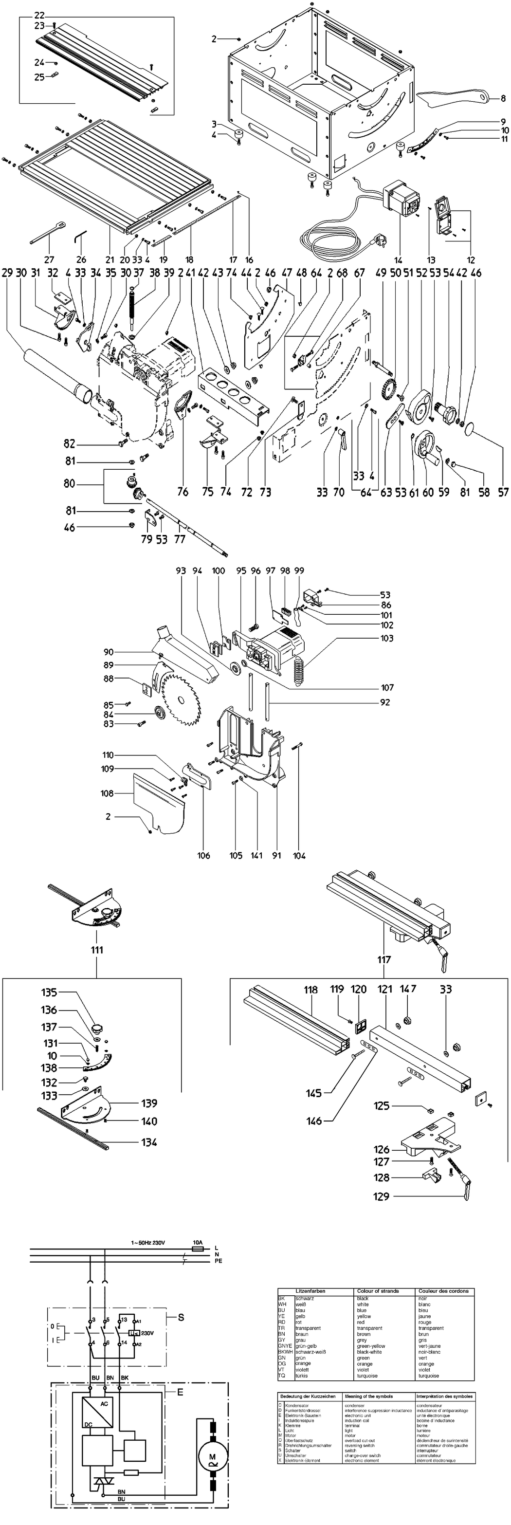 Metabo PK 200 / 0102001001 15 / EU 230V Spare Parts