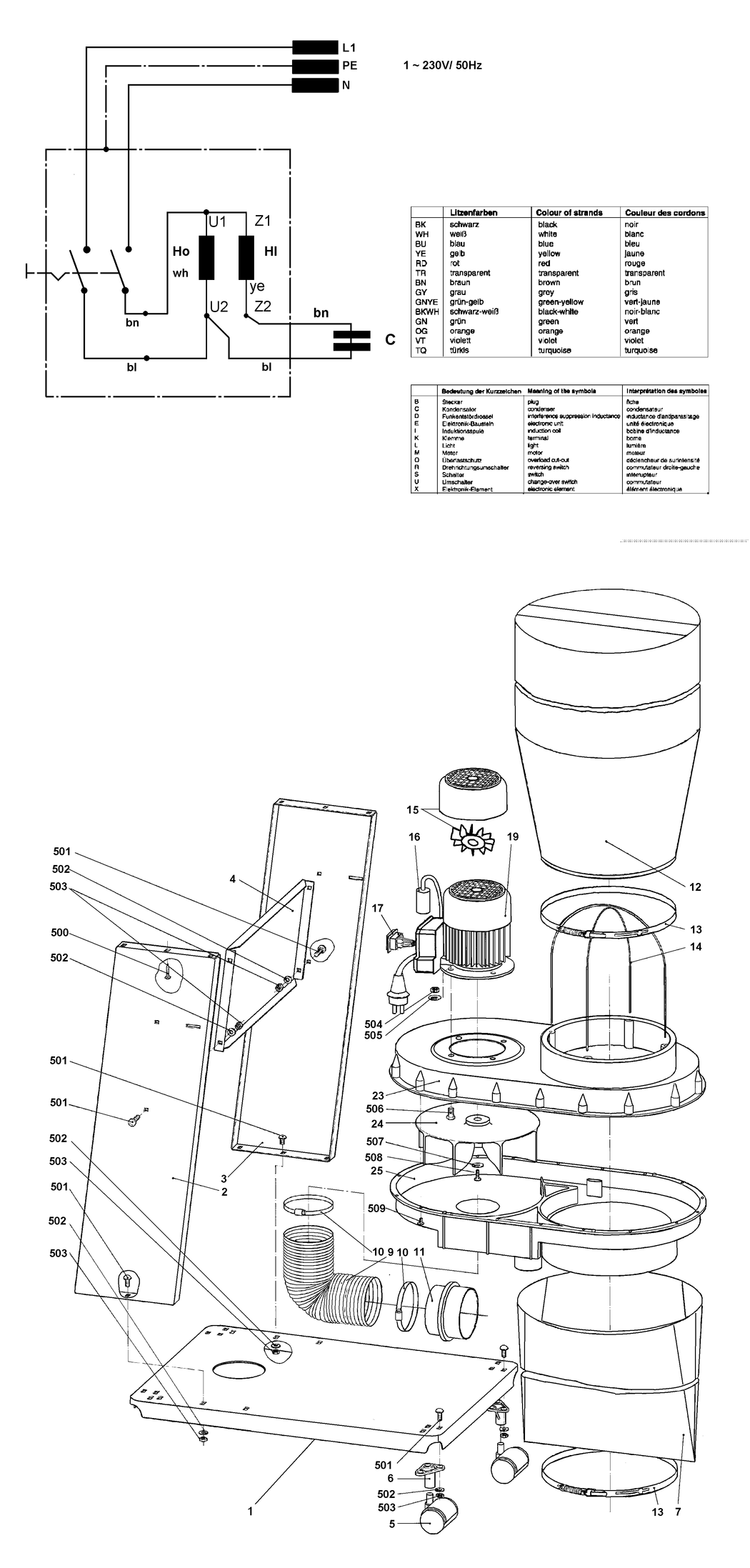 Metabo SPA 1101 / 0130011004 13 / EU 230V Spare Parts