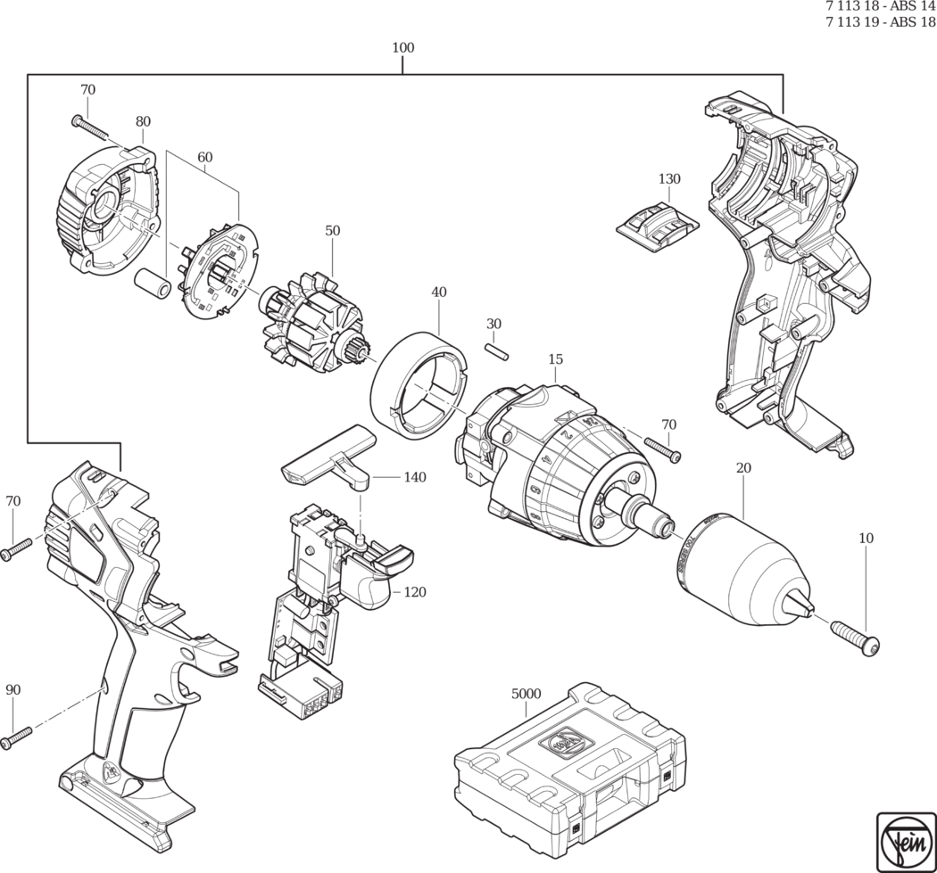 Fein ABS 14 / 71131800950 Spare Parts