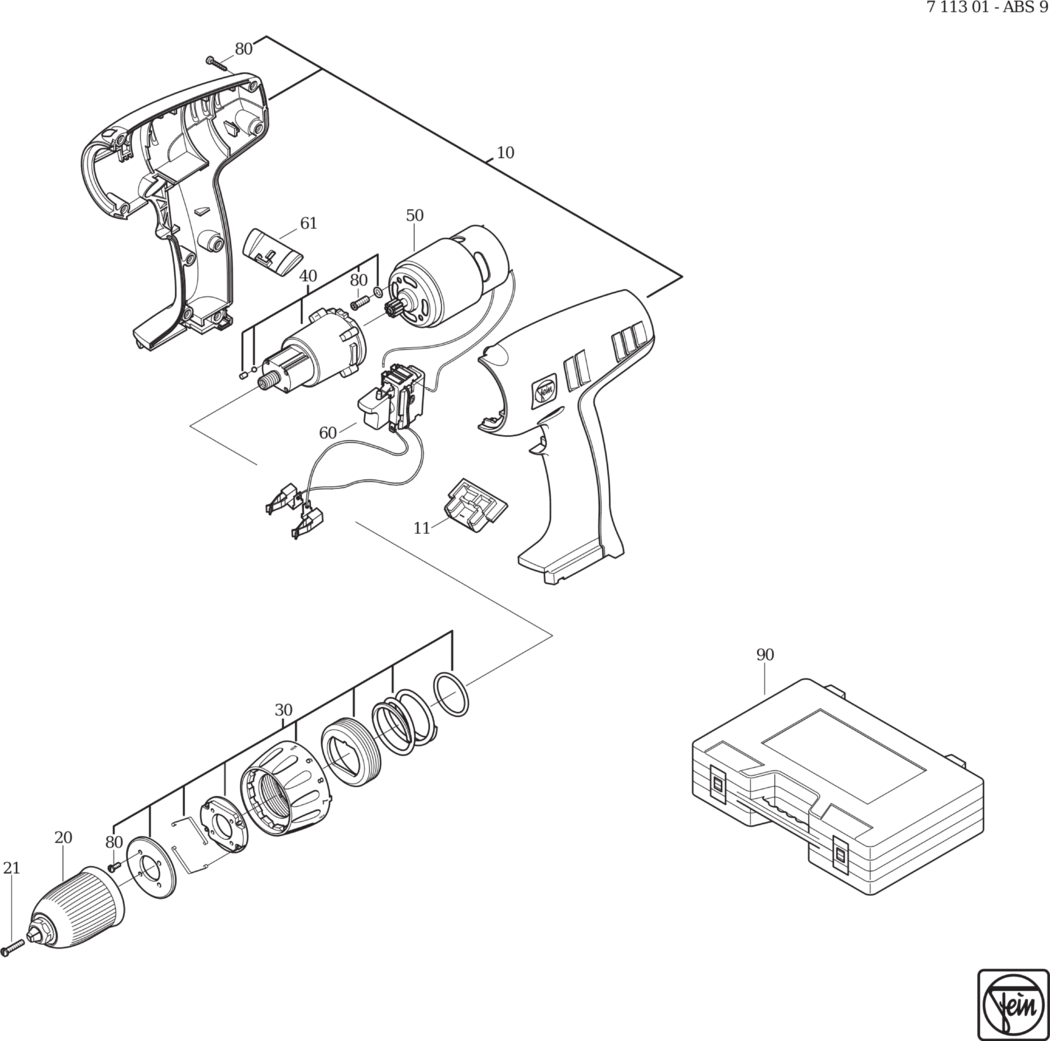 Fein ABS 9 / 71130100985 Spare Parts