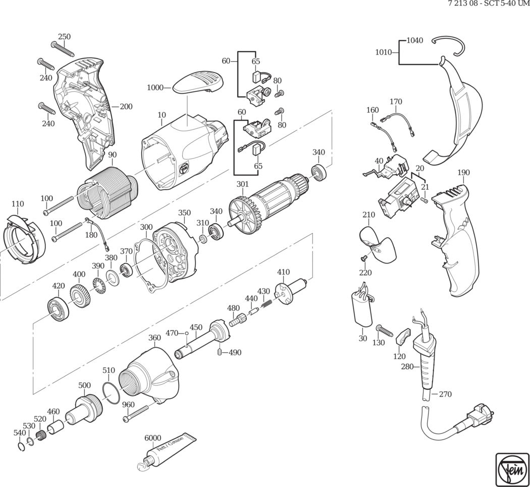 Fein SCT5-40 UM ⡐/60Hz 220/230V) / 72130800230 Spare Parts