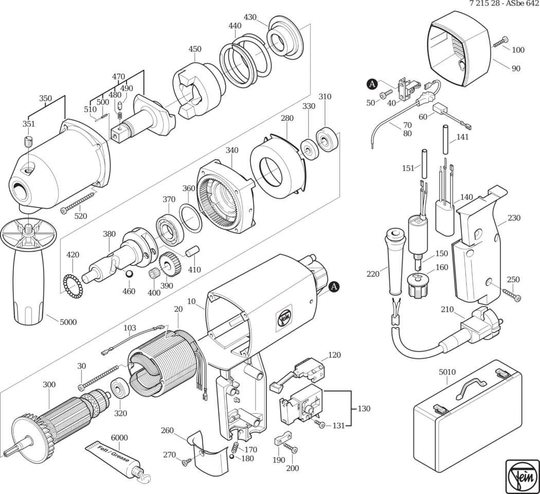 Fein ASbe 642 ⡠Hz 220V) / 72152800623 Spare Parts