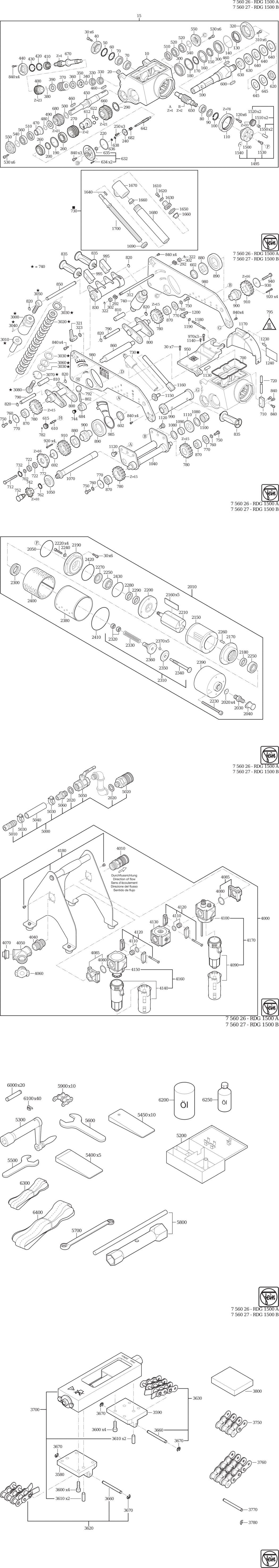 Fein RDG 1500 B / 75602761000 Spare Parts