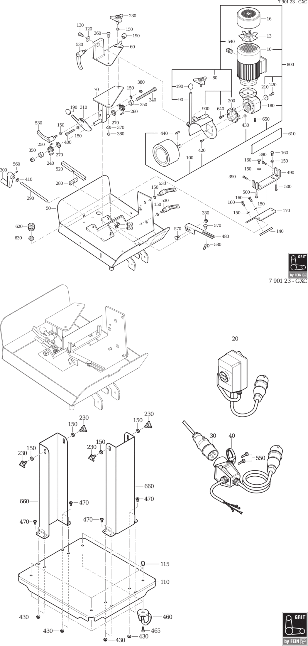Fein GRIT GXC / 79012300443 Spare Parts