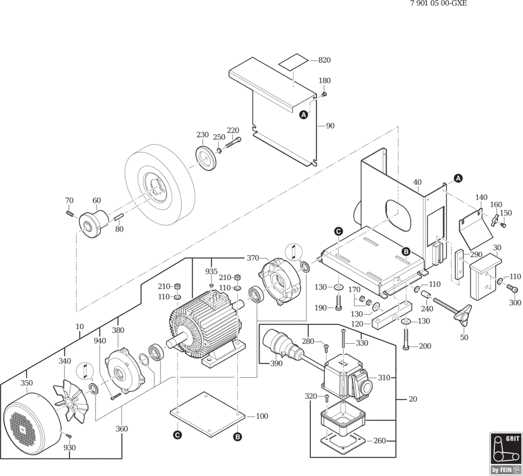 Fein GRIT GXE / 79010500403 Spare Parts