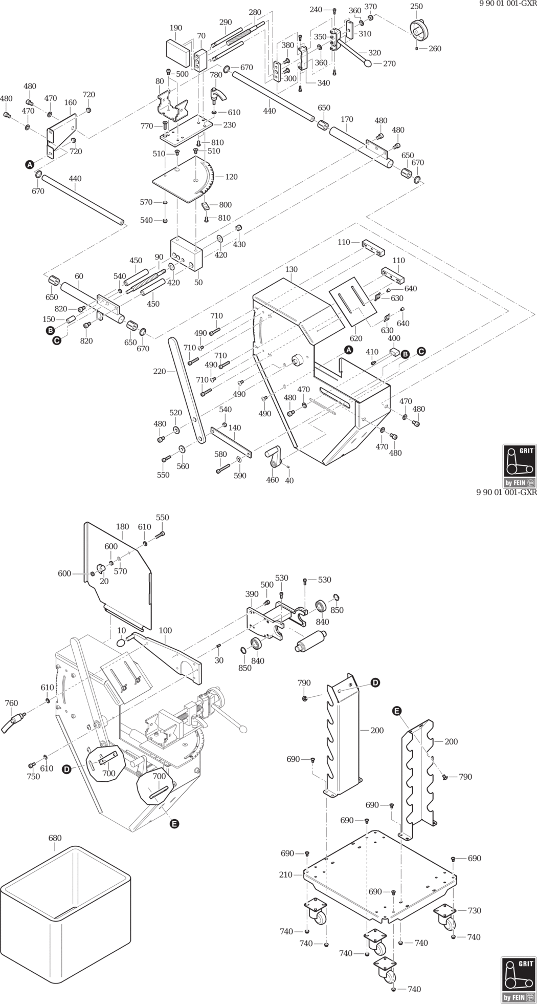 Fein GRIT GXR / 99001001000 Spare Parts