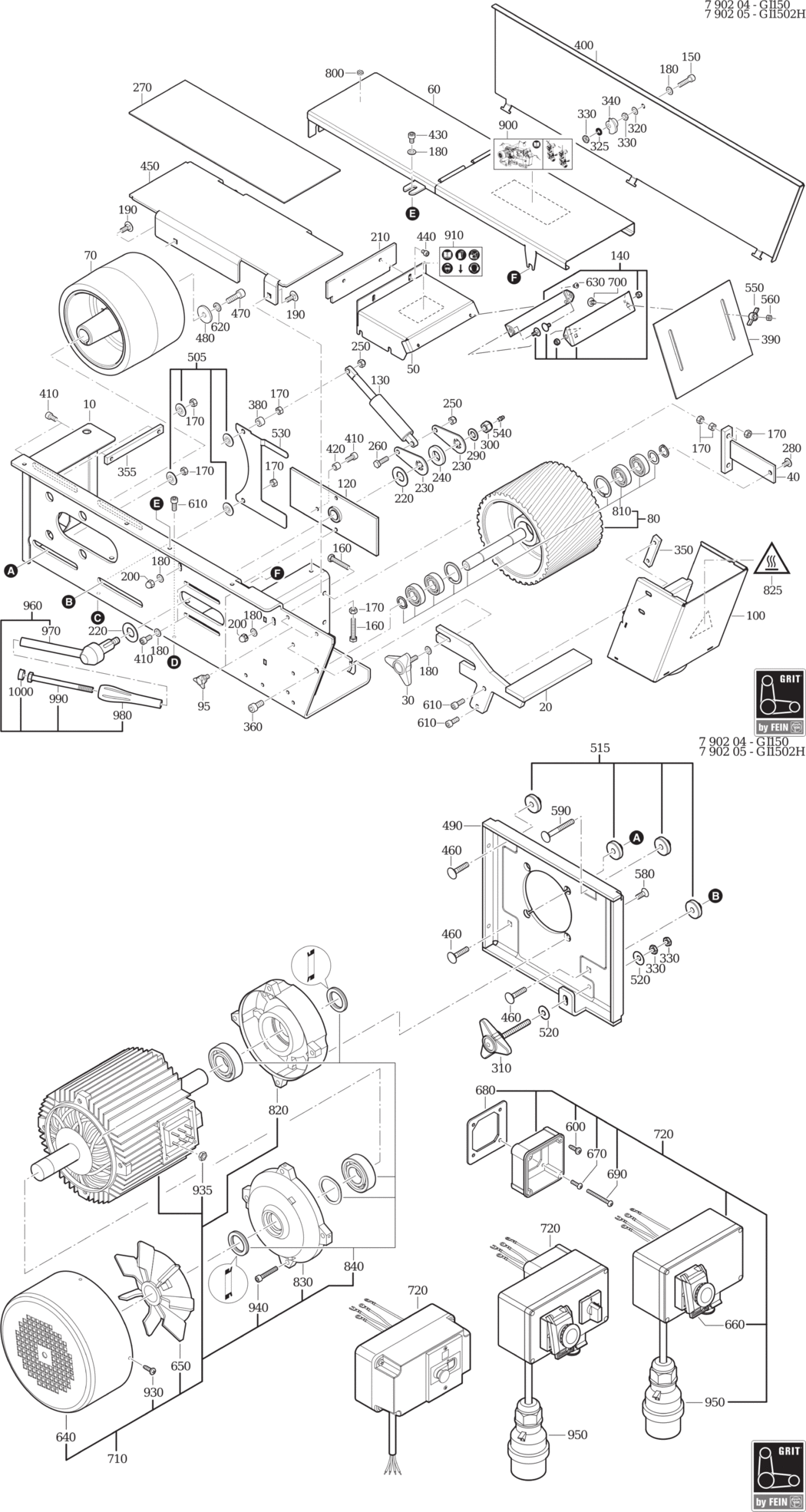 Fein GRIT GI 150 2H / 79020500403 Spare Parts