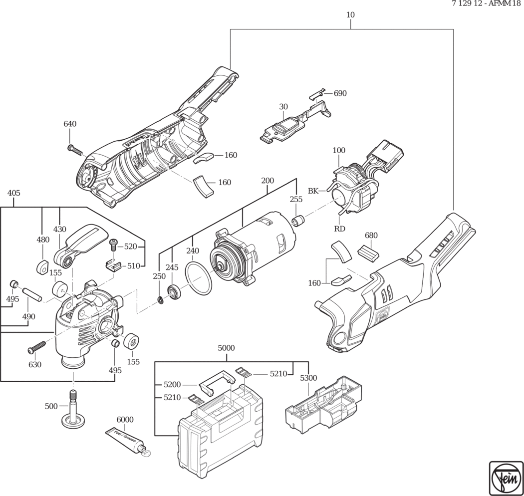 Fein AFMM 18 ⠘V) / 71291200940 Spare Parts