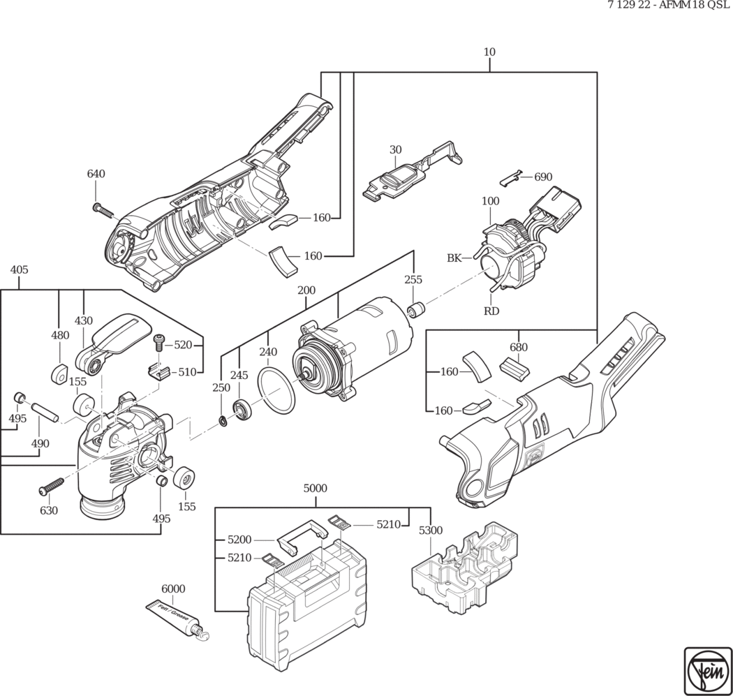 Fein AFMM 18 QSL ⠘V) / 71292200940 Spare Parts