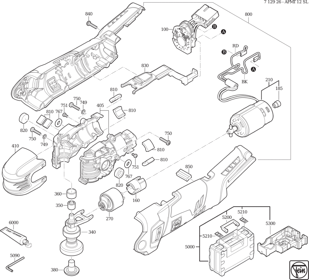 Fein AFMT 12 SL ⠒V) / 71292600920 Spare Parts