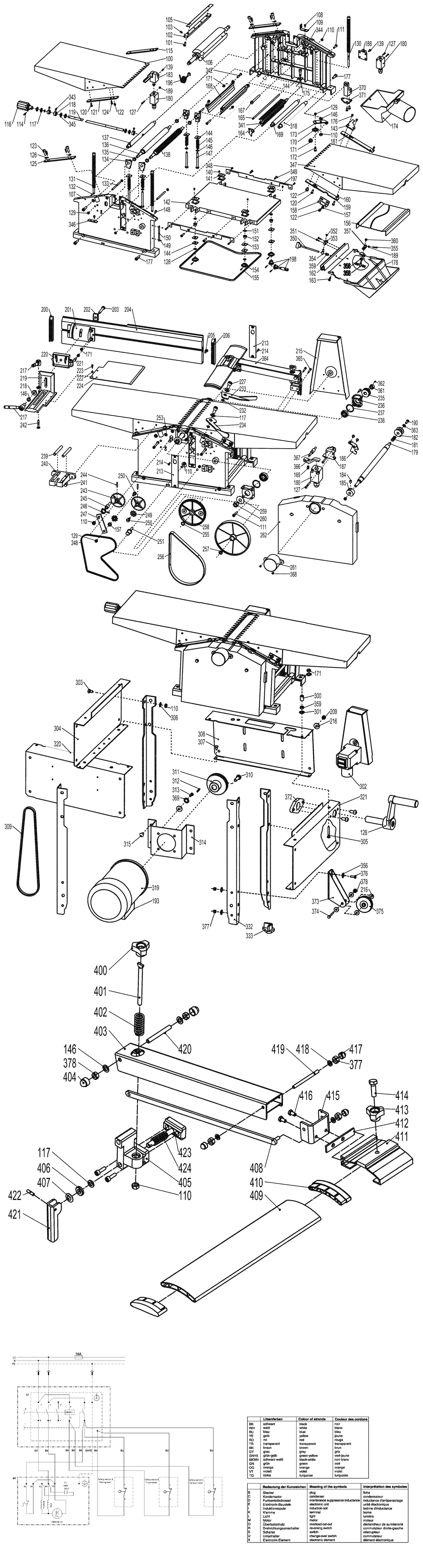 Metabo HC 260 C 2 20 WNB Planer / 0114026000 13 / EU 230V Spare Parts