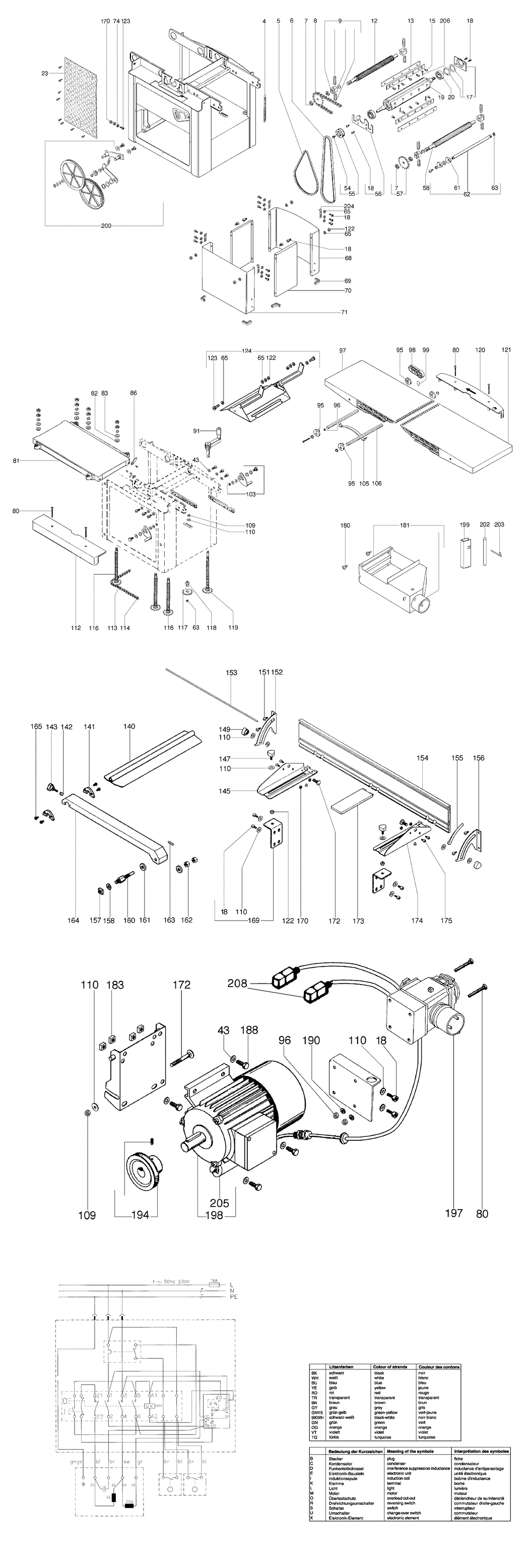 Metabo HC 300 W Planer / 0113030000 10 / EU 230V Spare Parts