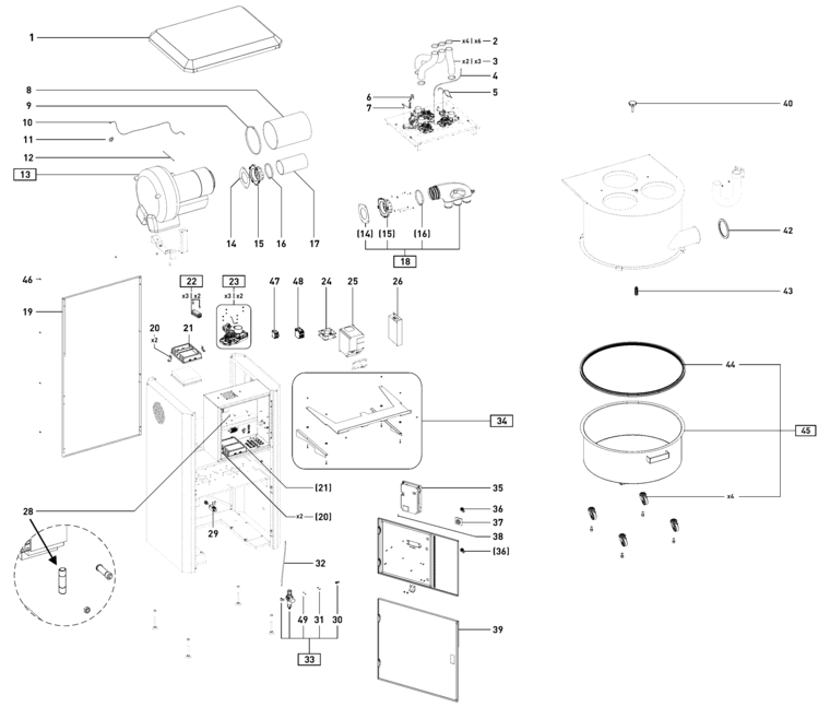 Festool TURBO II M - 14WP / 10008621 Spare Parts