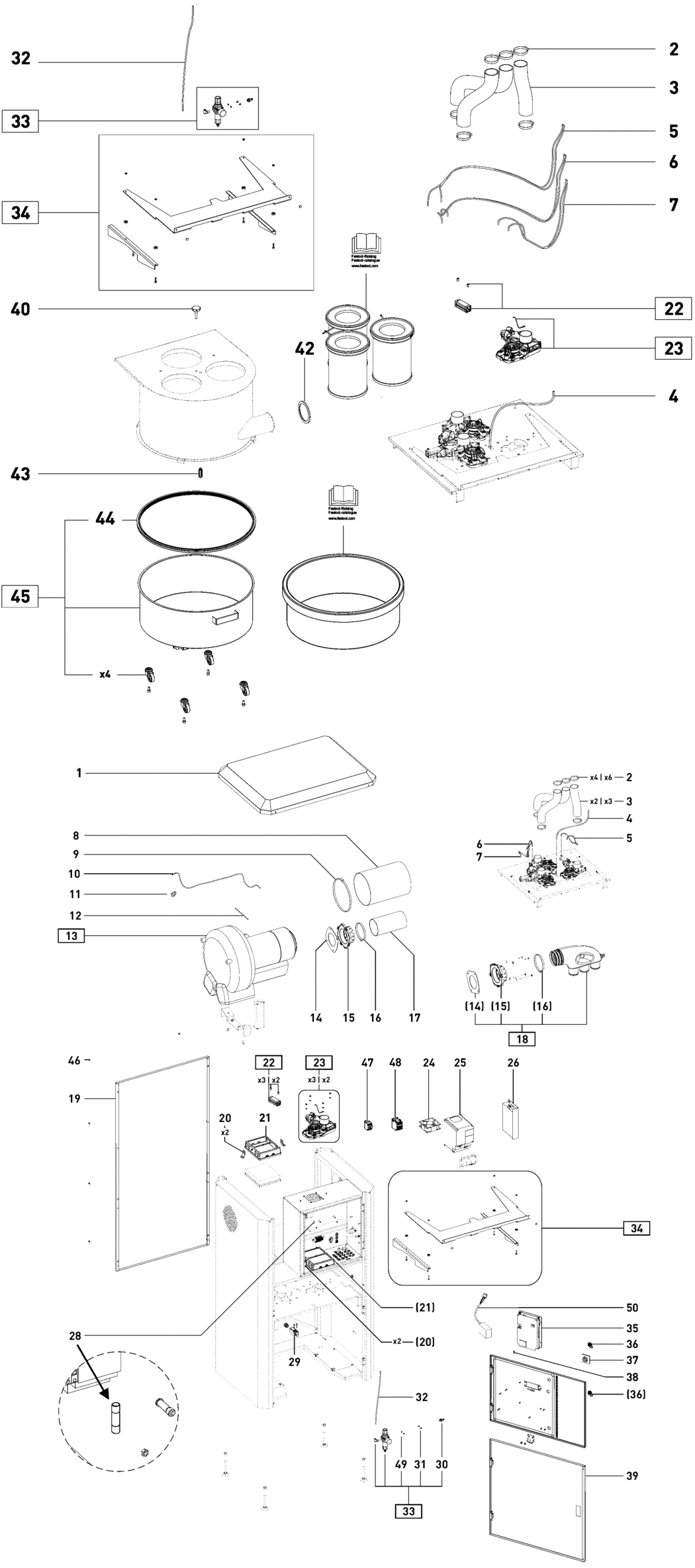 Festool TURBO II M 14 WP R1 ATEX / 10016264 Spare Parts