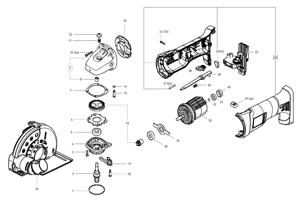 Festool DSC-AGC 18 EU / 204080 Spare Parts