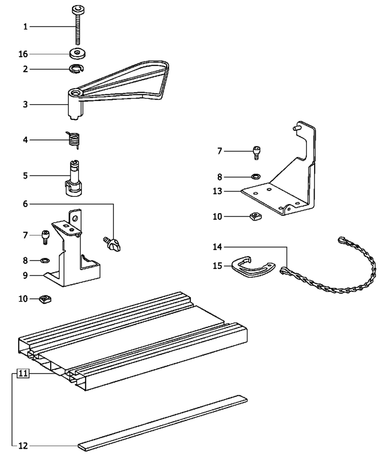 Festool Bench unit / 488524 Spare Parts