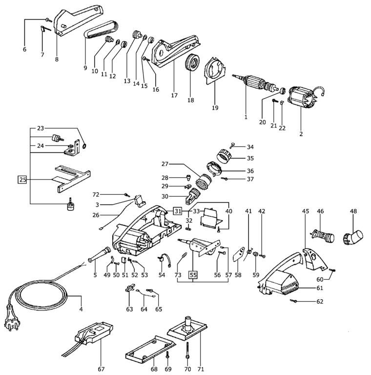 Festool EHL 65 E 230V / 489875 Spare Parts