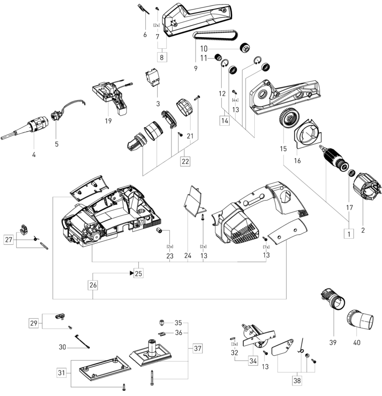 Festool EHL 65 EQ 230V / 10008100 Spare Parts