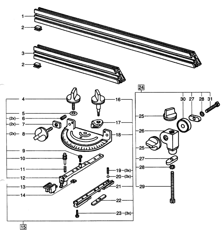 Festool BASIS WRA 560 / 583161 Spare Parts