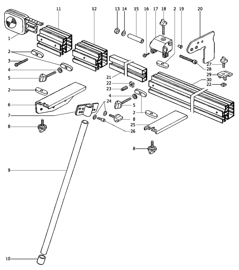 Festool Trimming attachment / 489676 Spare Parts