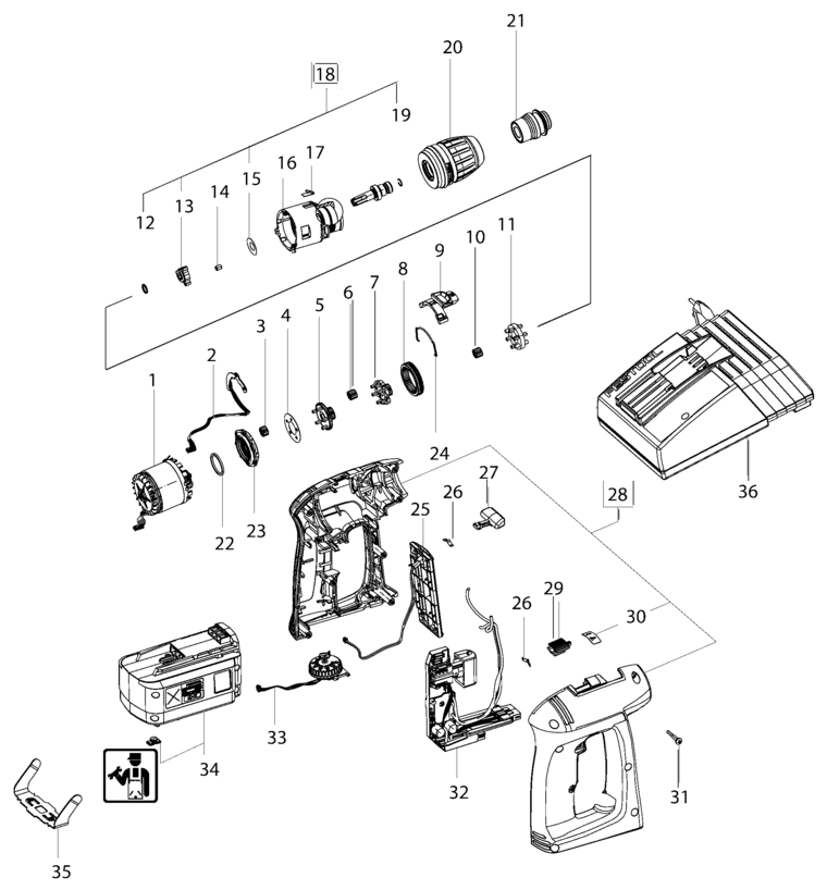 Festool C 12 LI / 496703 Spare Parts