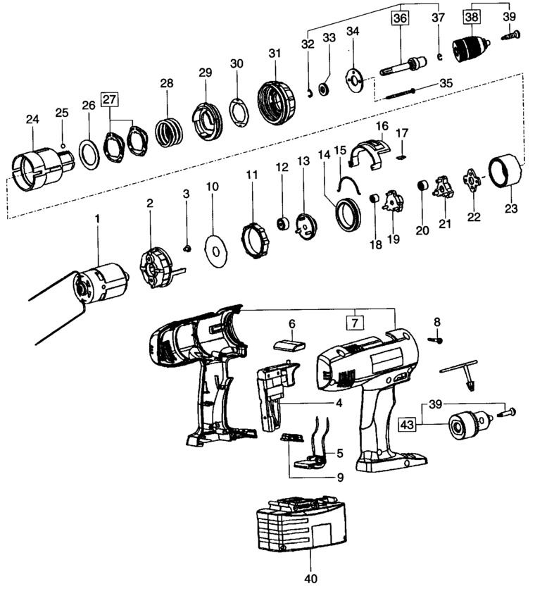 Festool TDD 12 ES / 488480 Spare Parts