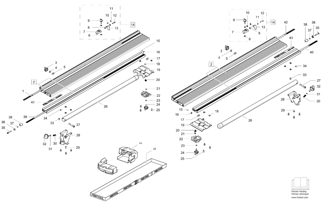 Festool KA-UG-KS 60-R rechts / 200797 Spare Parts